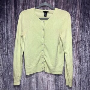 Daniel Bishop 100% Cashmere Button Cardigan Woman Size M **HAS FLAWS**